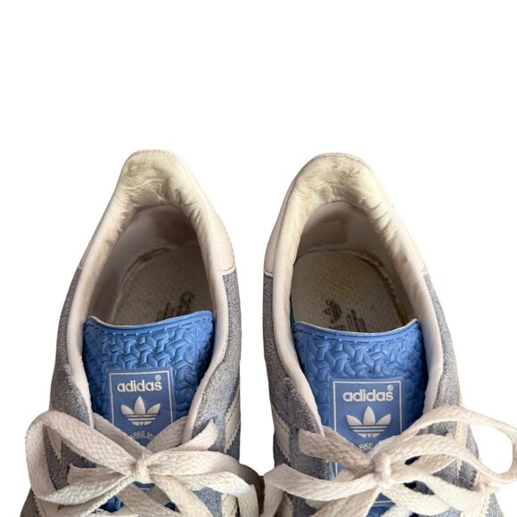 Adidas Gazelle Indoor Suede Sneaker Blue Fusion 6.5 Blokette Gum Sole Soccer - Picture 10 of 14